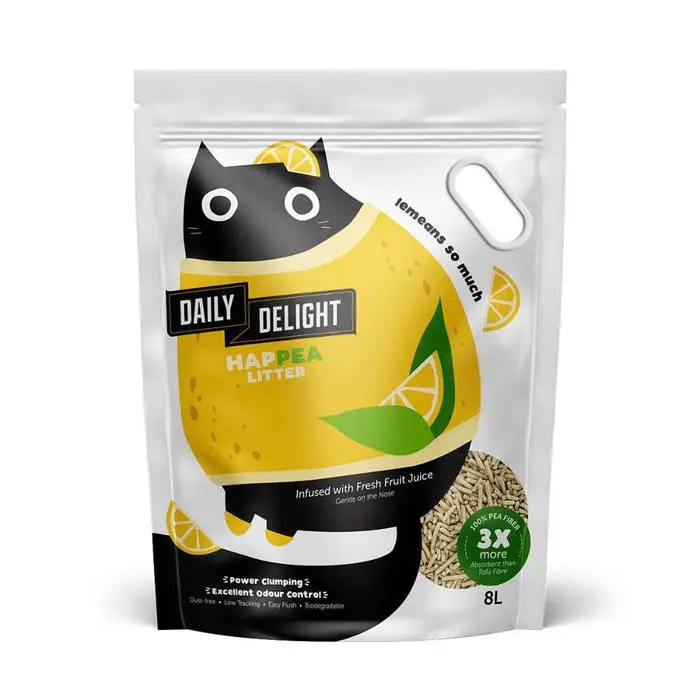 Daily Delight 新加坡製- 豌豆豆腐砂8L -檸檬味 (無色素及香料,全天然果汁)